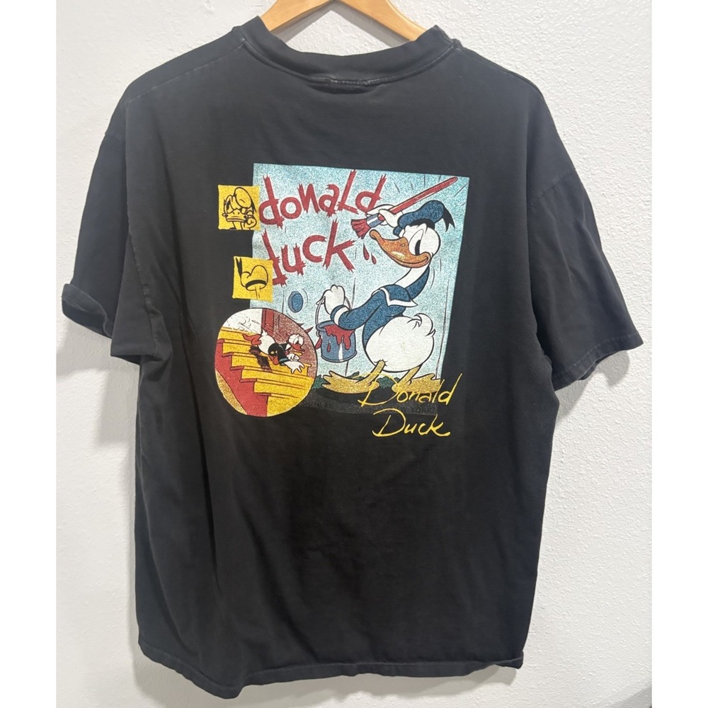 Donald Duck 65 Year Anniversary Black Shirt XL Walt Disney Gallery